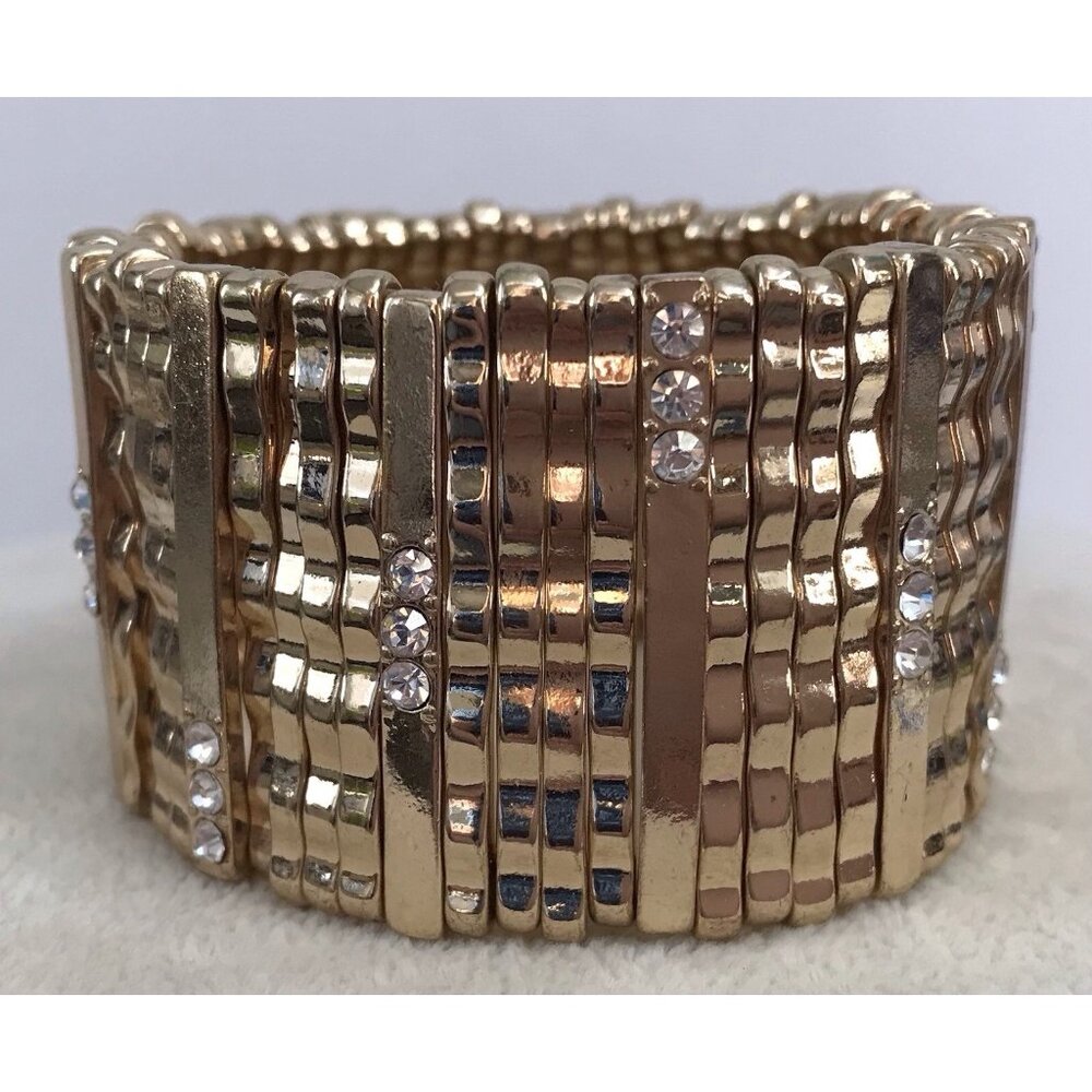 Erica Lyons Gold and Silver Tone Bracelet with Sparkling Accents